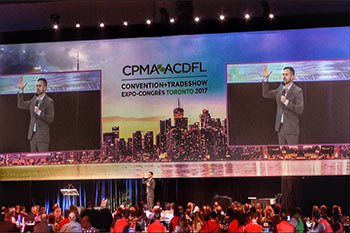 conference entertainment - key message integration