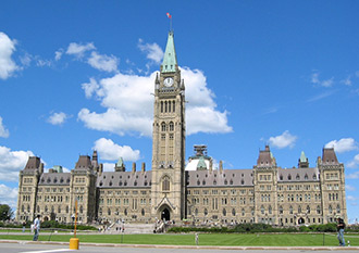 Parliament buildings.