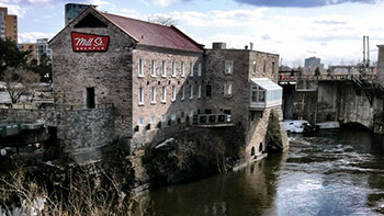 Photo of the Mill Street brew pub.