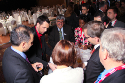 Corporate entertainment Toronto provided by Aaron Paterson and his Mingling Entertainment.