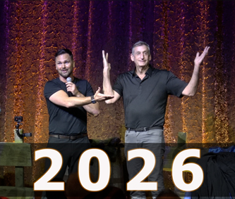 Magician from Toronto, Aaron Paterson coincidentally brings ex national president, Wayne Hanley on stage for a trick - Aaron made Wayne appear on stage in 2010 at another UFCW event in Toronto.